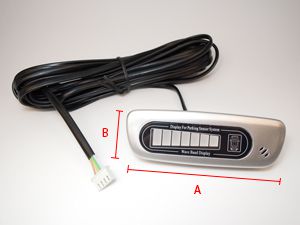 Display invisible electromagnetic parking sensors Display invisible electromagnetic parking sensors