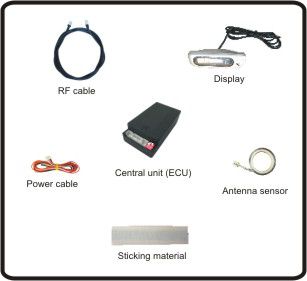 Invisible electromagnetic rear parking sensors with display Invisible electromagnetic rear parking sensors EPS-DUAL 2.0 with Display