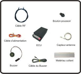Sensori di parcheggio elettromagnetici invisibili anteriori Capteurs de stationnement avant invisible électromagnétique EPS-DUAL FRONT