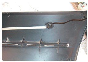 Collegamento cablaggio a sensore antenna
