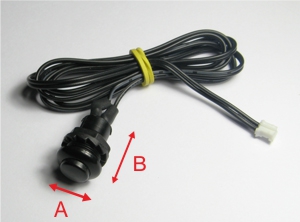 Sensori di parcheggio elettromagnetici invisibili - Pulsante cavo pulsante